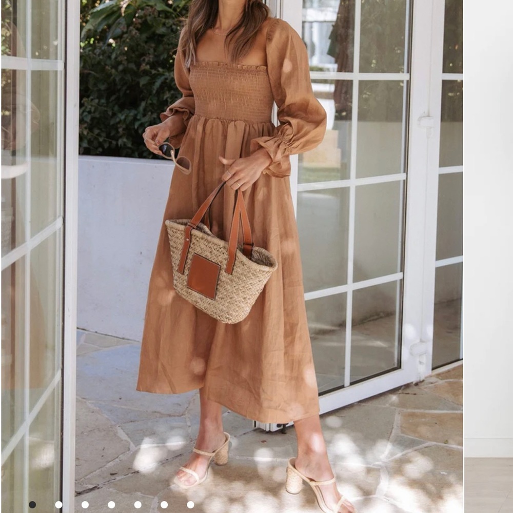 Petal & Pup Gabriella Dress -Tan